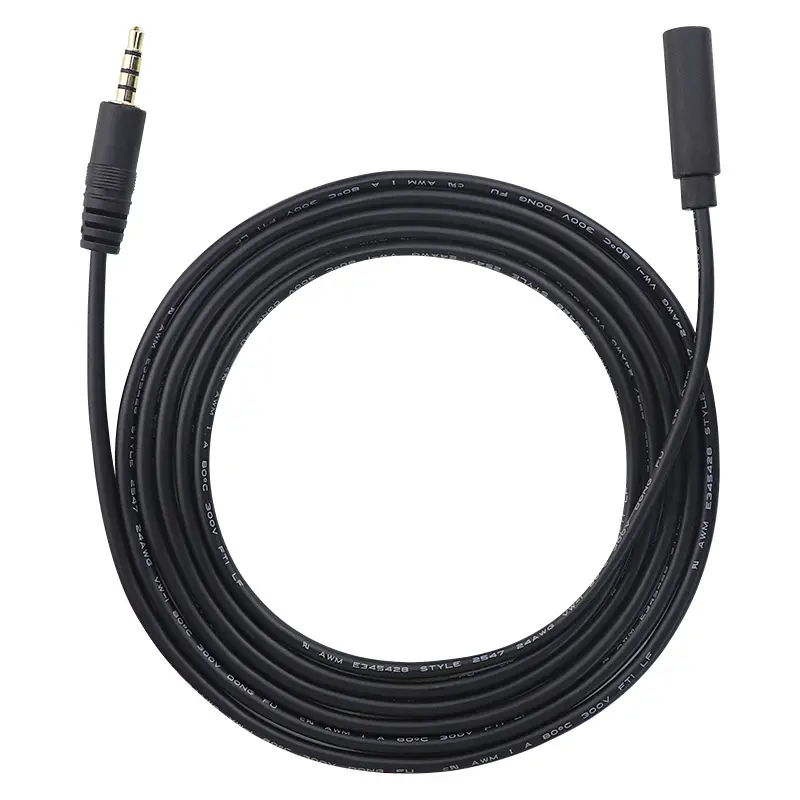 3,5-mm-Audiokabel von Stecker zu Buchse AUX-zu-Aufnahme-Audiolautsprecher-Ladekabel 3,5mm bis 3,5mm Verbindungs kabel.