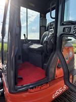 Mini-excavatrice d'occasion en stock, flexible, Kubota U55, 5 tonnes, mini-pelle, homologuée EPA CE