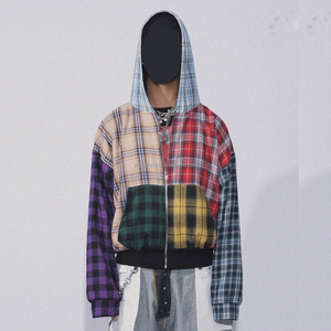 【STAMPD】DRIP PLAID ZIP HOODIE Plaid Zip Up Hoodie | eBay