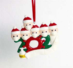 2020 quarantaine Noël Anniversaire Fête Décoration Cadeau Produit Personnalisé Ornement Suspendu, Pandémie-Distanciation Sociale - Product Image 5