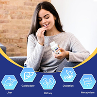 OEM Private Label Suppléments de désintoxication pour le nettoyage du foie TUDCA 500mg Capsules Tauroursodésoxycholique Asit