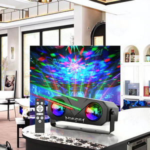 Đèn sân khấu LED điều khiển từ xa, bóng ma thuật DJ Disco 3 trong 1, máy chiếu bầu trời sao & sóng biển cho ánh sáng tiệc tùng - Product Image 3