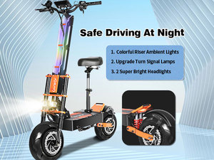 Xe tay ga điện hai động cơ 10000W hiệu suất cao dành cho người lớn, 60V 35Ah, giả<span class=keywords><strong>m</strong></span> xóc toàn phần, phanh dầu thủy lực, có ghế ngồi - Product Image 4