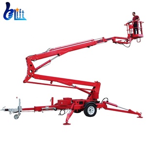 12M 16M 20m Cherry picker xách tay towable thủy lực nhỏ Telescopic Boom nền tảng thang máy người đàn ông nâng - Product Image 2