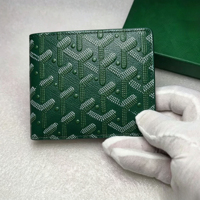Dompet Desainer Bermerek Tas Kartu Lipat Ganda Multifungsi Tas Penyimpanan Kartu Ponsel Pola Pendek Berbentuk Y dengan Kotak Hadiah
