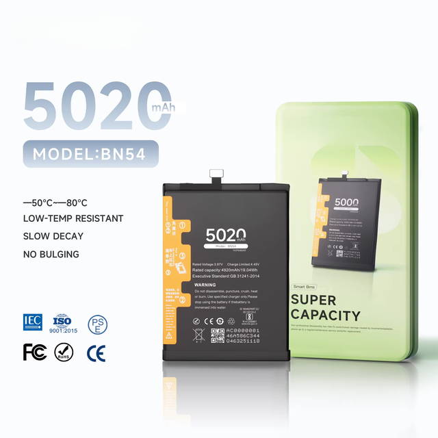 Support Customization BN54 Mobile Phone Battery for Xiaomi Redmi Note 9 10X 4G Battery