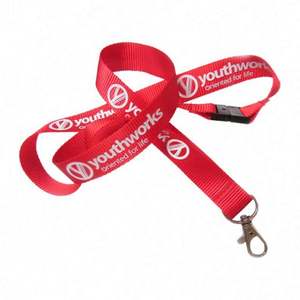 <b>Personalized</b> High Quality Low Price Nylon Lanyard <b>Keychain</b> Pink Polyester Custom Nylon Neck Strap - Product Image 1