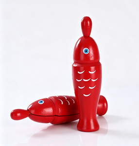 En gros Instrument de percussion Orff en bois : Guiro, Bloc de percussion en forme de poisson, Claquettes de percussion en forme de poisson, Matériel pédagogique pour l'éveil et la performance des enfants - Product Image 4