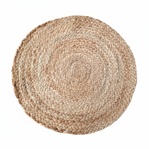 Modern Eco-Friendly <b>Washable</b> Cotton Braided Round Solid Pattern Customizable Placemats for Home & Hotel Use - Product Image 2
