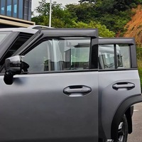 Pare-soleil de fenêtre pour Jetour T2, noir, pare-pluie, modification spéciale, accessoires de protection contre la pluie décoratifs