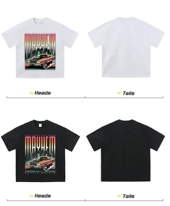 Wholesale Manufacturer Digital Print <b>Tshirt</b> Heavy Weight Cotton Homme Tee Street Style Loose Fit DTG Print Unisex - Product Image 1