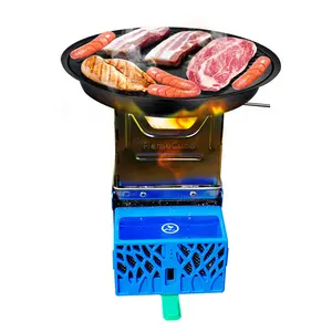 Hot Selling Draagbare Opvouwbare Handige Oplaadbare Batterij Elektrische Mini Kachel Voor Buiten Barbecue Kamperen Koken
