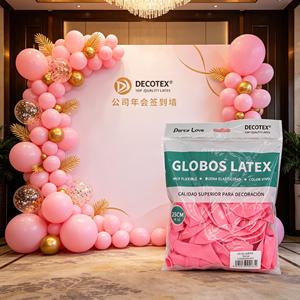 Decotex Latex Premium Quality Vivid Color Party Decoration Balloons 25Cm Pink R10 Party Decoration - Product Image 4
