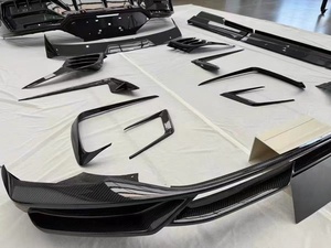 Vente en gros usine : Canards avant inférieurs en fibre de carbone véritable pour pare-chocs de voiture, pour Tesla Eletre - Product Image 3