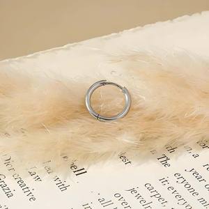 Bán buôn piercing đồ trang sức không gây dị ứng mũi Vòng môi G23 Titanium Hoop Bông tai bản lề phân khúc liền mạch Hoop Clicker - Product Image 6