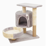 Arbre à chat moderne en bois, tour, lit pour chat, structure d'escalade multi-niveaux tout-en-un, plateforme de saut, jouets pour chat, vente en gros