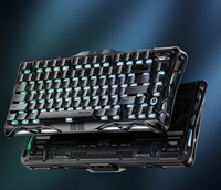 Clavier de jeu GravaStar Mercury V75 75% à effet Hall - Noir furtif et gris méca pour les jeux FPS