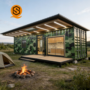 Cabaña Vacacional Prefabricada <span class=keywords><strong>en</strong></span> Contenedor, Villa Compacta de Dos Dormitorios junto a <span class=keywords><strong>la</strong></span> <span class=keywords><strong>Playa</strong></span>, Unidad de Alojamiento Modular - Product Image 2