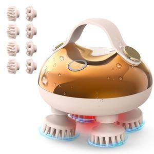 Brosse de massage du cuir chevelu électrique intelligente personnalisée en or, peigne de massage du cuir chevelu, masseur vibrant pour la croissance des cheveux - Product Image 2