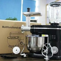 Robot de cuisine multifonction 3 en 1, broyeur de farine planétaire, de gâteau, de pain, de pâte, mélangeur sur socle avec bol