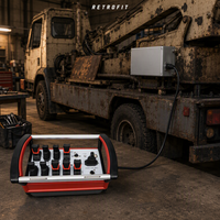 hydraulique joystick vanne directionnelle 4 leviers camion grue radio kits de télécommande intelligents