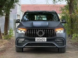 Pare-chocs en plastique pour <span class=keywords><strong>Mercedes</strong></span> Benz ML W166 12-19 Mise à niveau vers GLE63 A-<span class=keywords><strong>MG</strong></span> avec phares, feux arrière, capot, ailes - Product Image 2