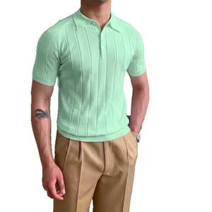 Camisas Polo de Golf Personalizadas Bordadas para Hombre, de Verano, 100% Algodón, Resistentes a las Arrugas, con Protección Solar y Absorción del Sudor - Product Image 5