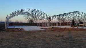 GS máy bay xách tay hangar lều ngoài trời PVC <span class=keywords><strong>Dome</strong></span> lều với khung thép cho tạm thời xây dựng và vòm tường lưu trữ - Product Image 3