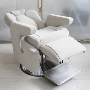 Chaise de salon de barbier rétro noire électrique de luxe premium nouveau design mobilier de salon chaise de barbier pour hommes - Product Image 4