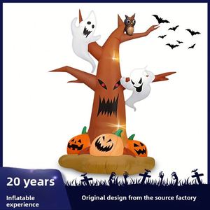 Cross-border <b>Halloween</b> Inflatable Pumpkin Ghost-Style Air Sculpture Outdoor LED-Illuminated Polyester Ghost <b>Tree</b> - Product Image 2