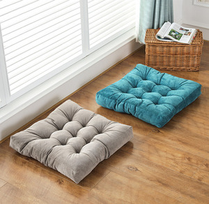 <span class=keywords><strong>JYM</strong></span>-Almohada cuadrada tejida para el suelo, esterilla de yoga gruesa de felpa, tatami, para meditación y ventana, uso en balcón - Product Image 4