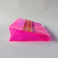 Pochette de maillot de bain en PVC rose transparent écologique, sac de voyage en plastique écologique pour maillot de bain, étui de protection pour maillot de bain
