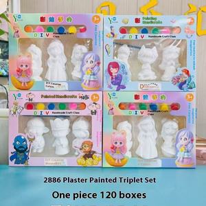 3-Gói Tự Làm Đa-Màu Thạch Cao Sơn Set Handmade Graffiti Cơ Chế Nhựa Vẽ Đồ Chơi Cho Trẻ Em Chàng Trai Và Cô Gái Quà Tặng - Product Image 3