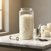 Mélange de cire de soja et de noix de coco de qualité supérieure en gros, matière première non toxique et écologique pour la fabrication de bougies