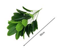 Bonsaï artificiel unique et élégant de 90 cm à 24 feuilles, grand format en plastique vert pour une décoration intérieure unique