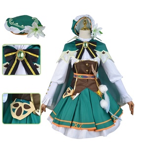 Disfraz de Cosplay de Venti del Juego de Anime Genshin Impact para Adultos/Niños, Peluca, Zapatos, Vestido Lolita, Disfraz para Fiesta de Halloween - Product Image 2