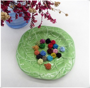 Bán buôn CUFF-liên kết lụa Khuy măng sét handmade vải Knot Khuy măng sét đơn cho áo sơ mi - Product Image 2