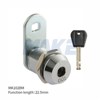 Pabrik MK102BM Menjual Silinder Tumbler Disc, Sistem Kunci Master untuk Arcade Outdoor, Kunci Cam untuk Kotak Surat dan Lemari Logam