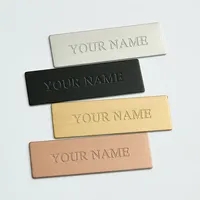 Custom Rvs Naambord Aluminium Metalen Tag Messing Logo Gegraveerde Metalen Naam Plaat Voor Uw Merk