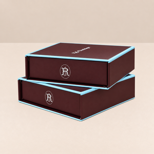 Caja de Joyería con Logotipo Personalizado y Estampado en Dorado, Cajas Magnéticas de Cartón para Empaque de Anillos, Collares y Pulseras - Product Image 2