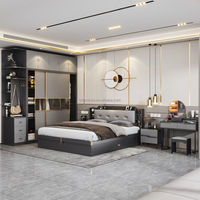Juego de Dormitorio Love Zone de Lujo Moderno, Tamaño King, Madera Sólida, para Hotel o Apartamento, con Garantía de 3-5 Años y Diseño Ecológico