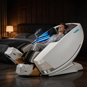 H 4D <b>Zero</b> <b>Gravity</b> Track Shiatsu Airbag Foot Roller Heat Therapy AI Voice Control Portable Luxury <b>Chair</b> - Product Image 1