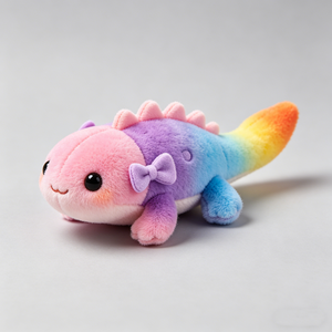 Peluche personnalisée Axolotl, <span class=keywords><strong>salamandre</strong></span> <span class=keywords><strong>mexicaine</strong></span>, poupée en peluche, pendentif, figurine de dinosaure hexagonale colorée, porte-clés pour sac à dos - Product Image 4