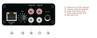 Le codeur et le décodeur audio IP avec 3 déclencheurs EVAC ont annoncé le micro d'interphone pour le système IP PA de l'école