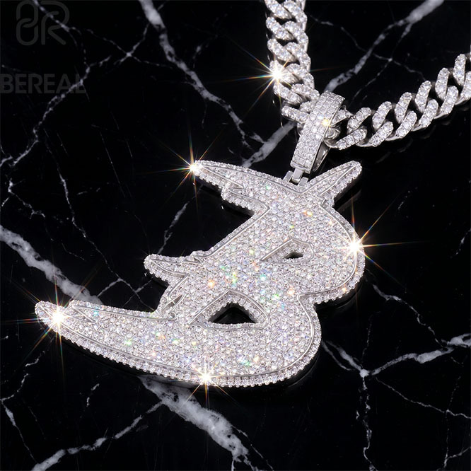 Moissanite 3 pouces + Argent S925