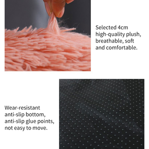 친환경 플러시 소재 대형 맞춤 디자인 세탁 가능한 고급스러운 대형 컬러풀 소프트 럭셔리 고양이/강아지 침대 도매 - Product Image 4