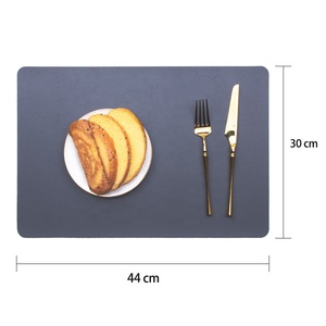 Manteles Individuales de Cuero Resistentes al Agua y al Calor para Mesa de Comedor, <span class=keywords><strong>Mantel</strong></span> <span class=keywords><strong>Individual</strong></span> de Cuero PU/<span class=keywords><strong>PVC</strong></span> para Bodas - Product Image 6