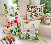 Bantal Sofa Bordir Handuk Berkualitas Tinggi New American Flower Snow Neil