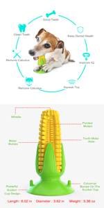 Sound Suction Cup Corn Shape <b>Pet</b> Teething Artifact Cat and Dog <b>Toy</b> - Product Image 2