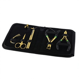 Kit d'outils de luxe pour extensions capillaires, couleur or, en acier inoxydable, avec pinces à perler, outil à boucles, ciseaux à fils, aiguille courbée - Product Image 1